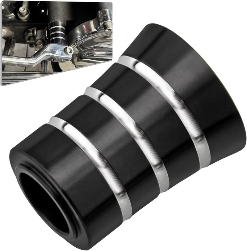 HAZAWA Heel Shifter Eliminator Spacer Shift Shaft Lever Delete Cover Compatible with Harley CVO Road King Electra Street Tri Tour Glide Freewheeler (Eliminator-Craving Black) - Image 1